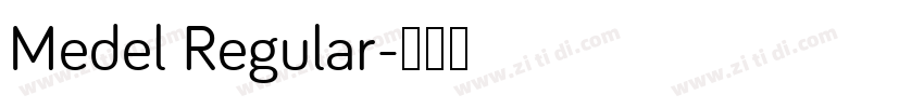 Medel Regular字体转换